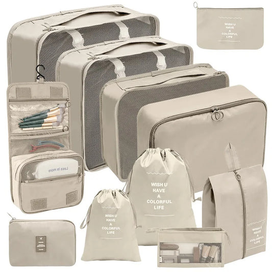 Travel Packing Cubes Set Portable Luggage Organizer Bags