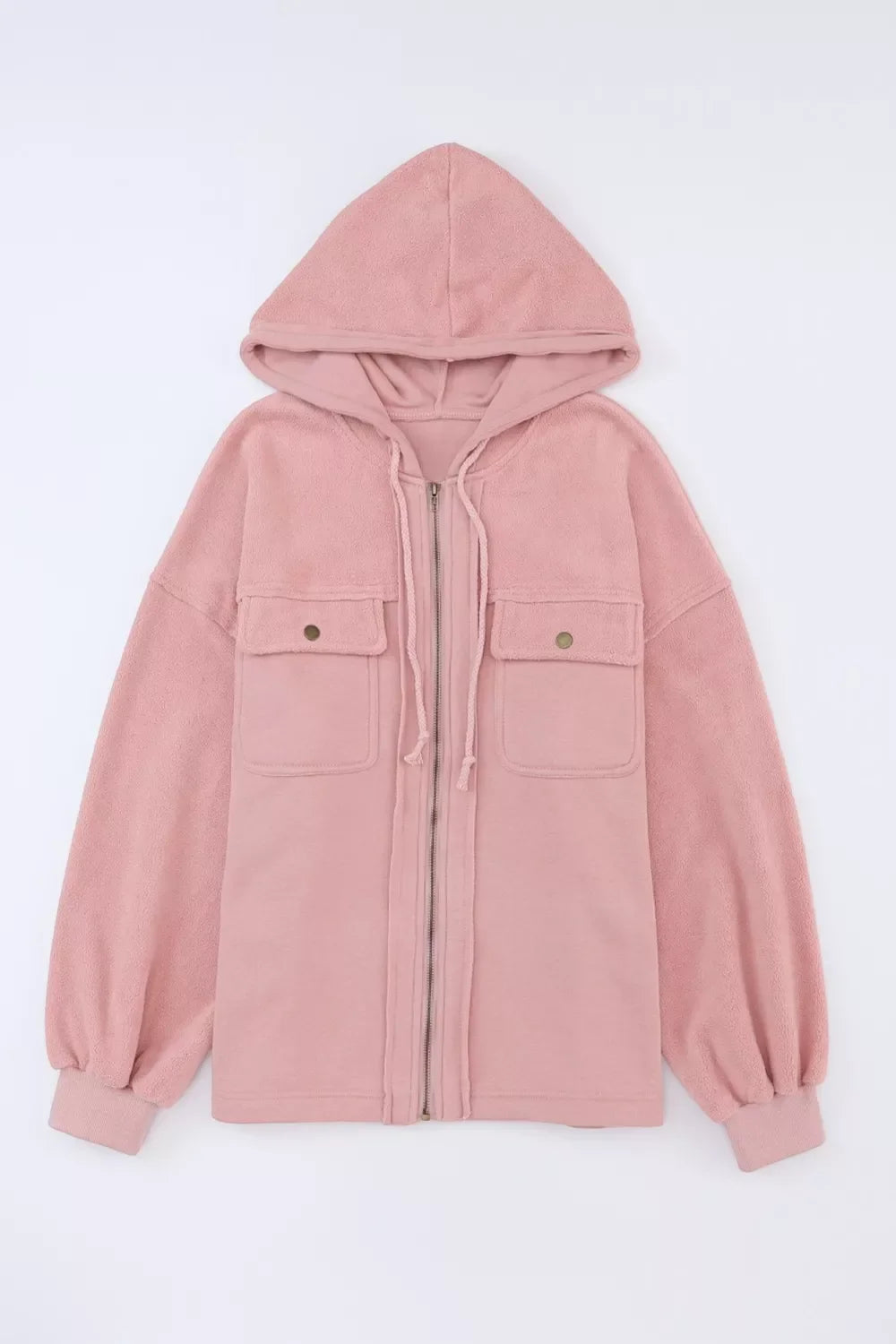 Casual Zip Up Jacket with Pockets Women's Outerwear