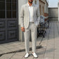 Men's Business Single Breasted Suit Set Formal