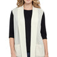 Women's Long Sleeveless Open Front Soft Shawl Collar Vest