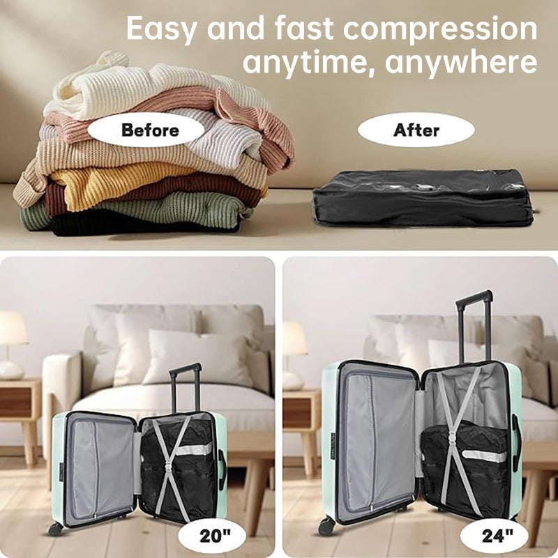 Travel Essentials Vacuum Bags Compression Packing Cubes Organizer Set