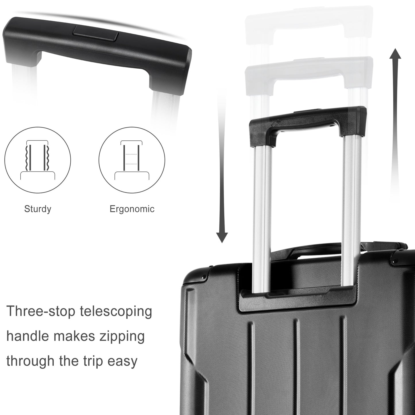 20 Inch Hardshell Spinner Carry On TSA Suitcase