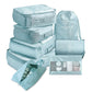 8 Piece Luggage Packing Cube Organizer Storage Bag Set