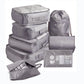 8 Piece Luggage Packing Cube Organizer Storage Bag Set
