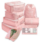8 Piece Luggage Packing Cube Organizer Storage Bag Set