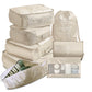 8 Piece Luggage Packing Cube Organizer Storage Bag Set