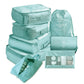 8 Piece Luggage Packing Cube Organizer Storage Bag Set