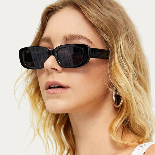 Women's Trendy Square Sunglasses Olive Green Fashion Eyewear