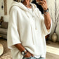 Women's Oversized Batwing Sleeve Hoodie – Loose Fleece Pullover