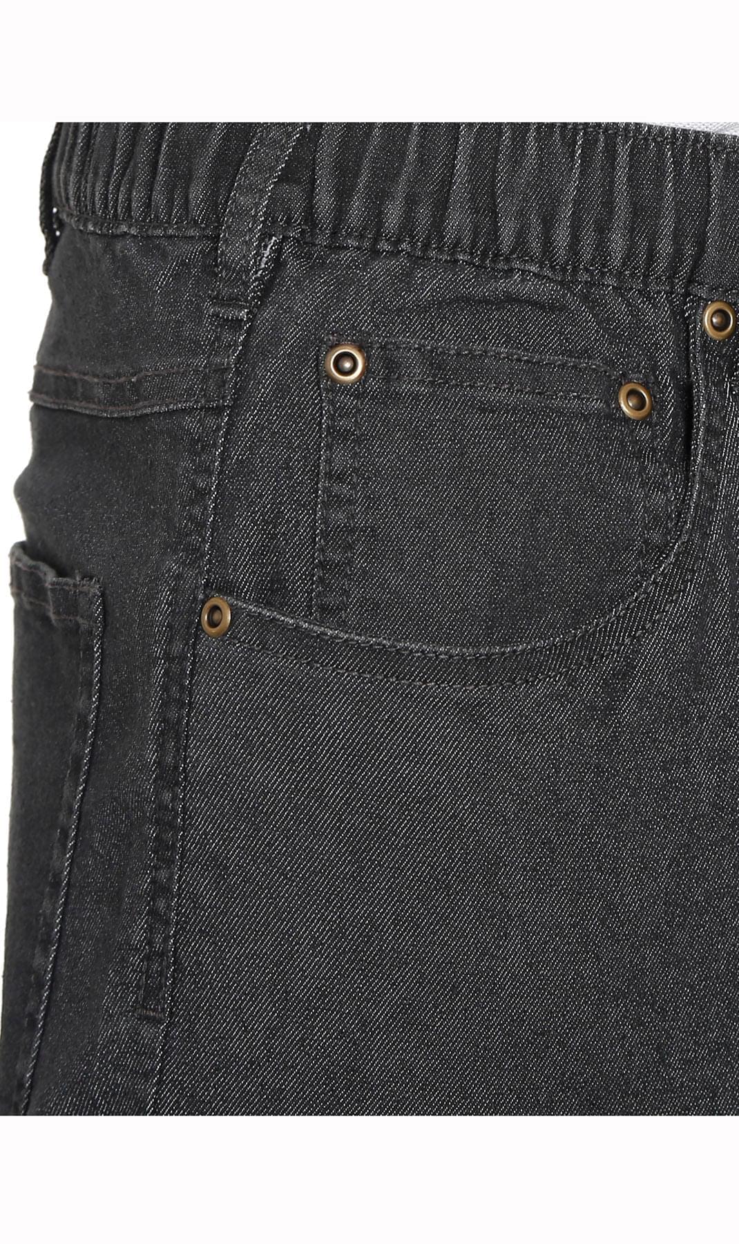 Men's Pull On Denim Twill Elastic Waist Pants