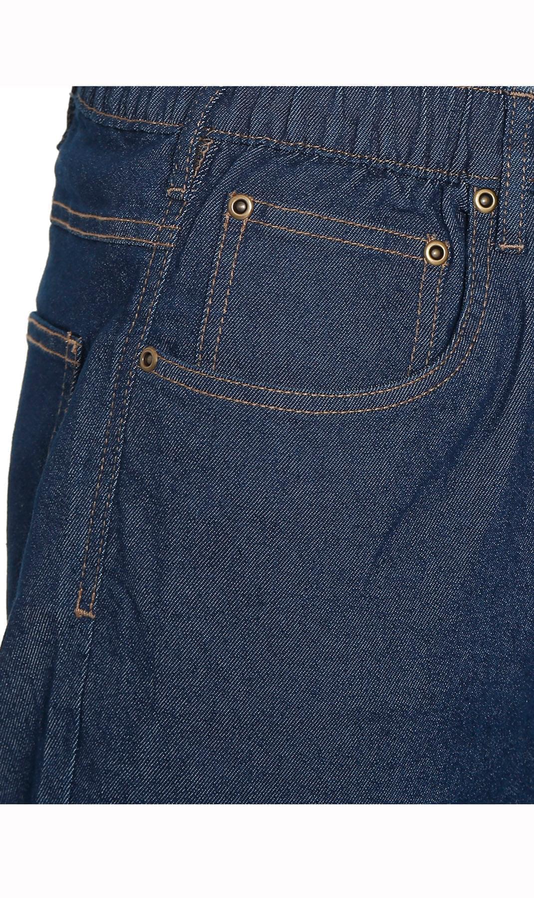 Men's Pull On Denim Twill Elastic Waist Pants