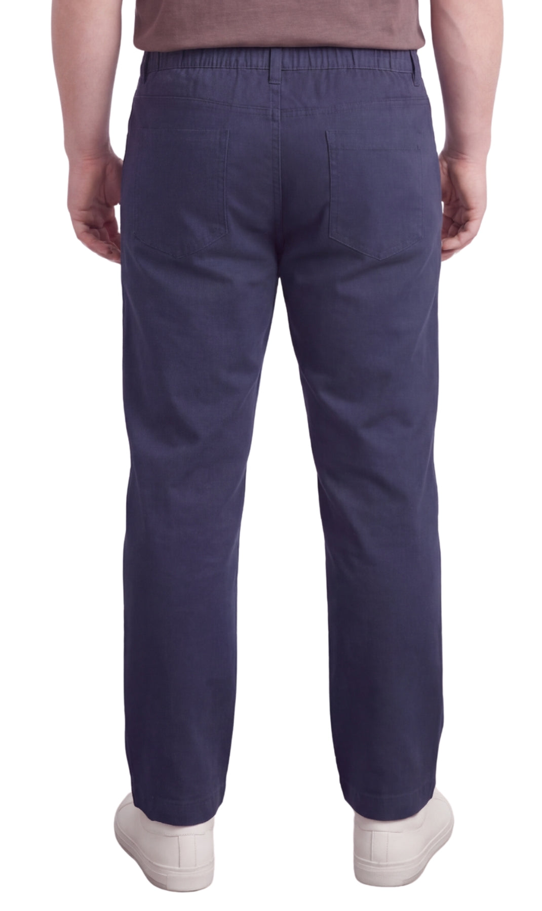 Men's Pull On Denim Twill Elastic Waist Pants