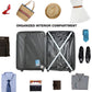 3 Piece ABS Spinner Luggage Set TSA Lock