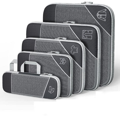 Compression Packing Cubes Set Travel Luggage Organizer Bags