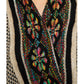 Women's Open Front Fringed Jacquard Weave Long Cardigan