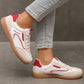 Lace Up Round Toe Casual Sneakers for Women