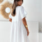 Round Neck Short Sleeve Mini Casual Women's Dress