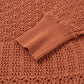Redwood Burl Mixed Pattern Knitted Open Front Plus Cardigan