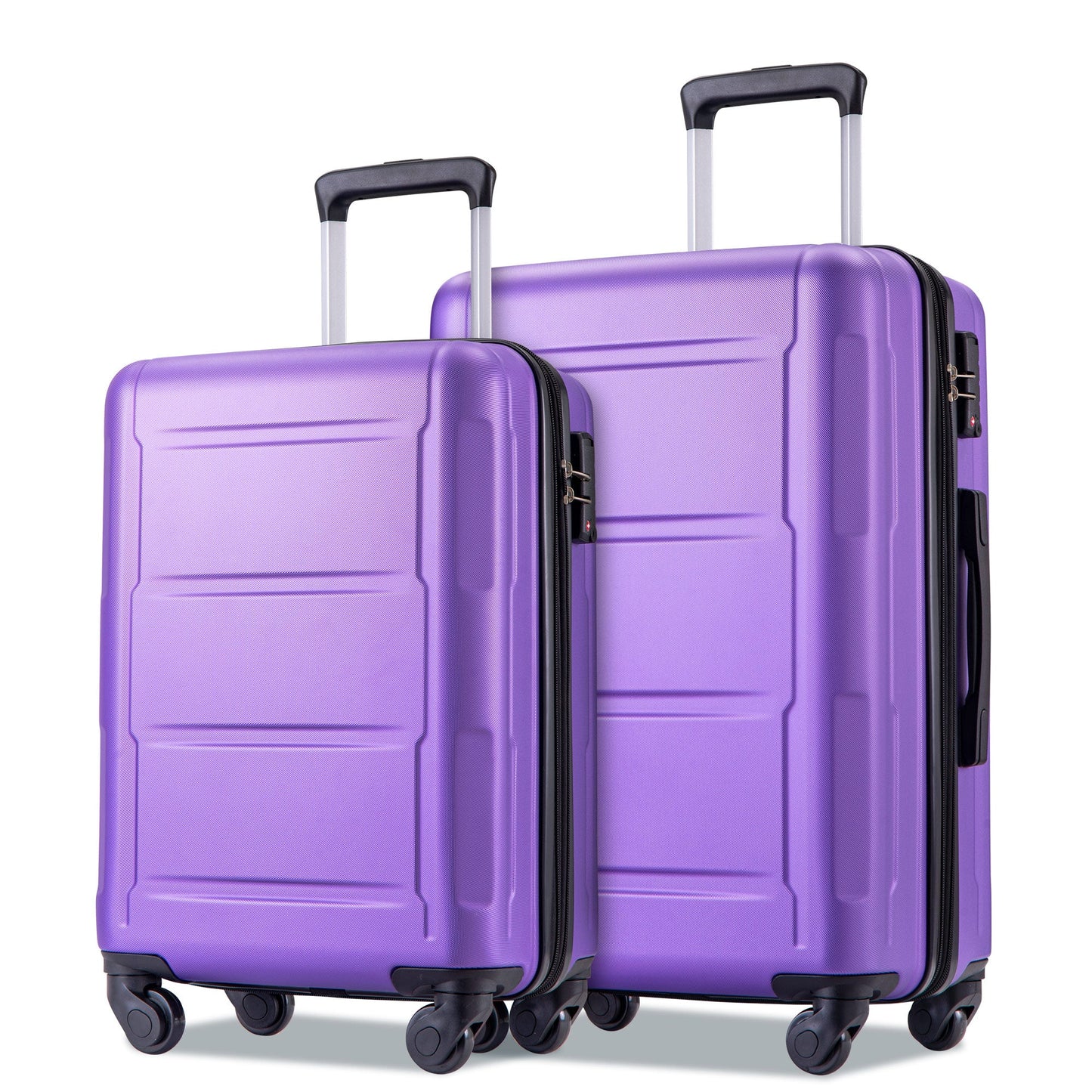 Expandable 2 Piece Spinner Luggage Set TSA Lock
