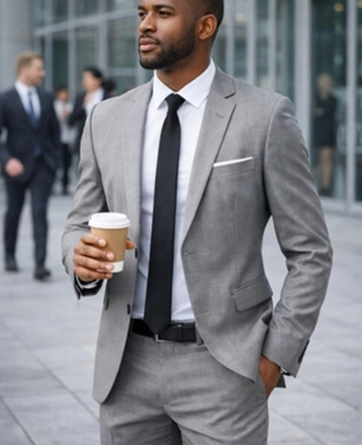 Men's Polyester Suit Formal Business Wedding Wear