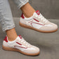 Lace Up Round Toe Casual Sneakers for Women