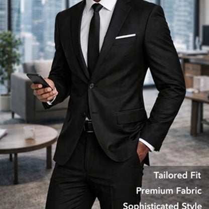 Men's Polyester Suit Formal Business Wedding Wear