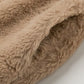 Plus Size Faux Fur Cropped Zip Up Jacket