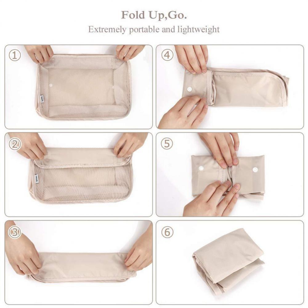 8 Piece Luggage Packing Cube Organizer Storage Bag Set