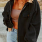 Casual Zip Up Jacket with Pockets Women's Outerwear