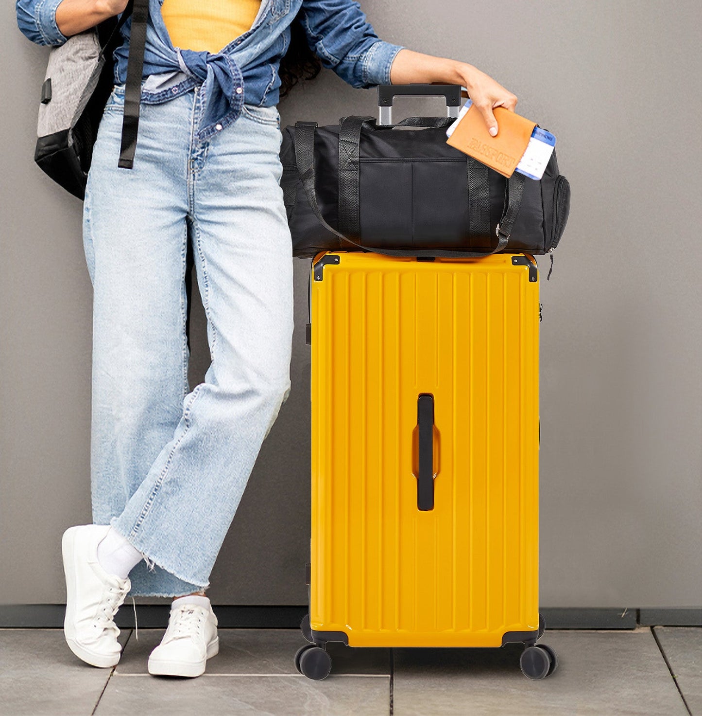 4 Piece PC ABS Luggage Set TSA Lock