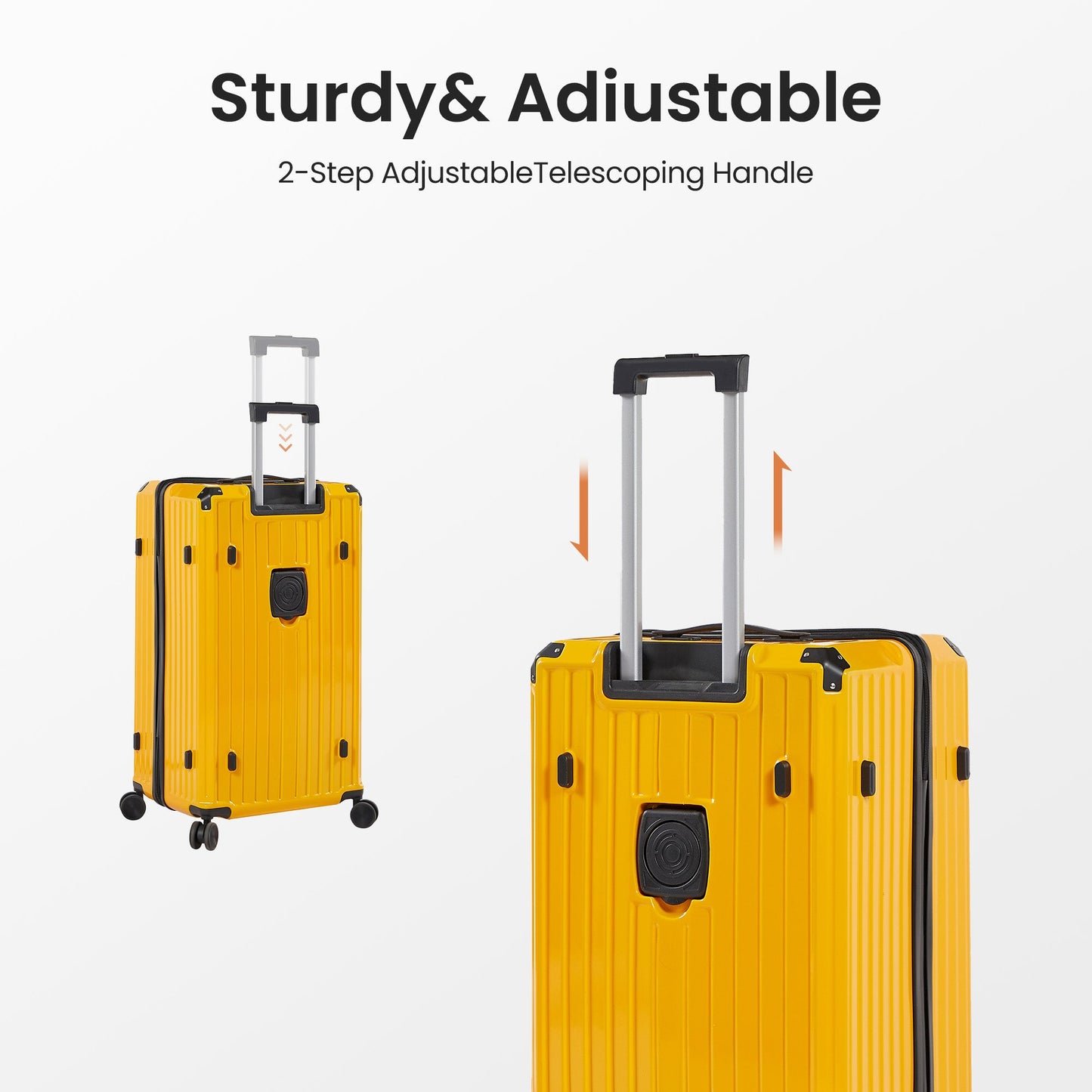 4 Piece PC ABS Luggage Set TSA Lock