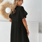 Round Neck Short Sleeve Mini Casual Women's Dress