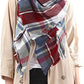 Women's Grey Brown Fashion Scarf Soft Lightweight Wrap