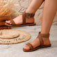 Woven Strap Buckle Sandals Women's Casual Summer Footwear
