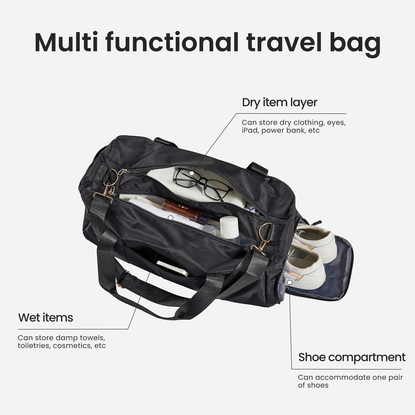4 Piece PC ABS Luggage Set TSA Lock