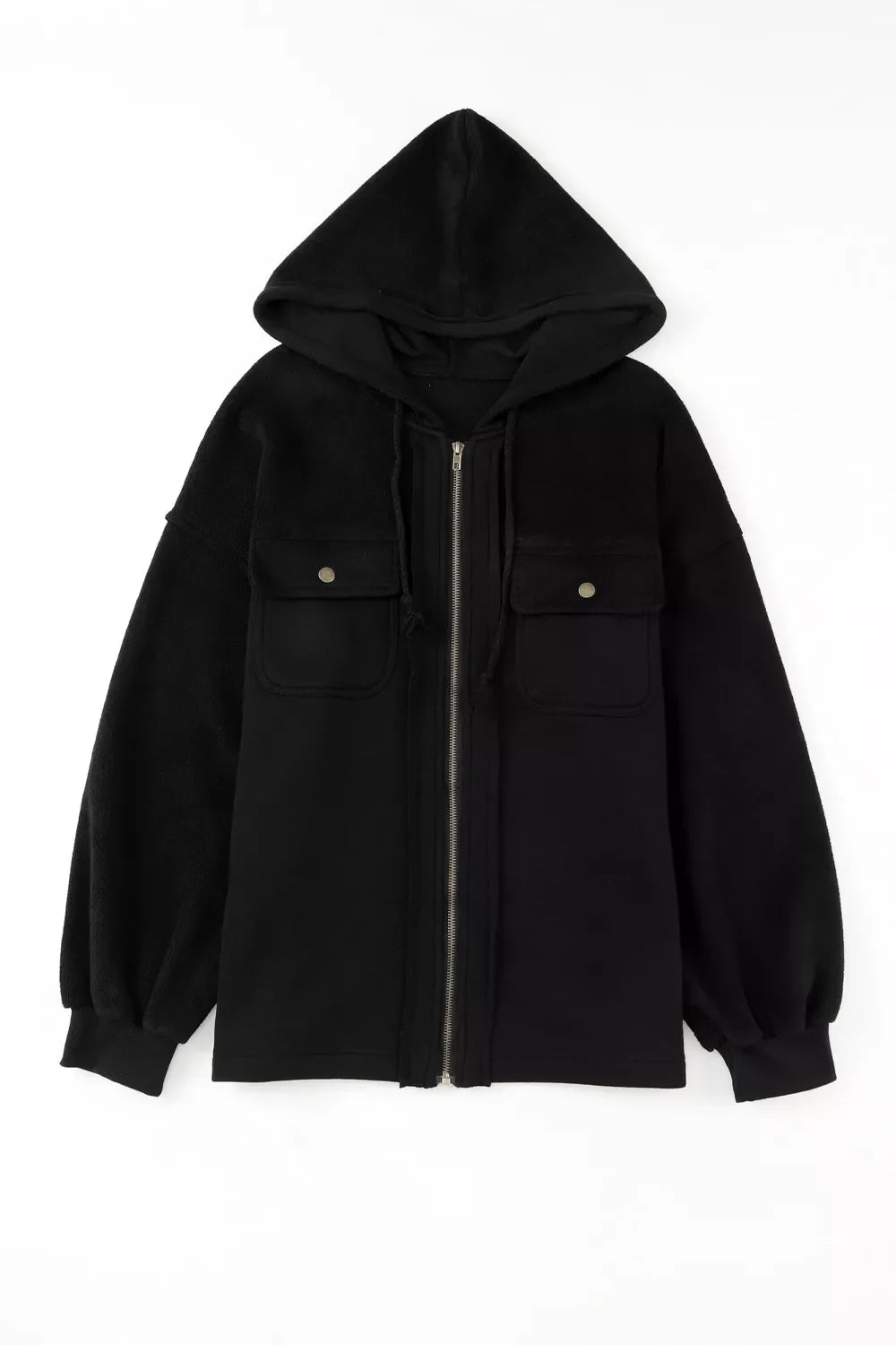 Casual Zip Up Jacket with Pockets Women's Outerwear