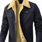 Men's Plus Size Sherpa Lined Snap Down Jacket