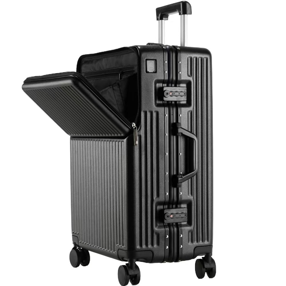 Front Opening Aluminum Frame Carry On Travel Suitcase