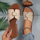 Elegant Buckle Slide Sandals Women's Casual Comfort Footwear
