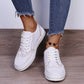 Lace Up Round Toe Women's Casual Sneakers Shoes