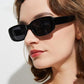 Women's Trendy Square Sunglasses Olive Green Fashion Eyewear