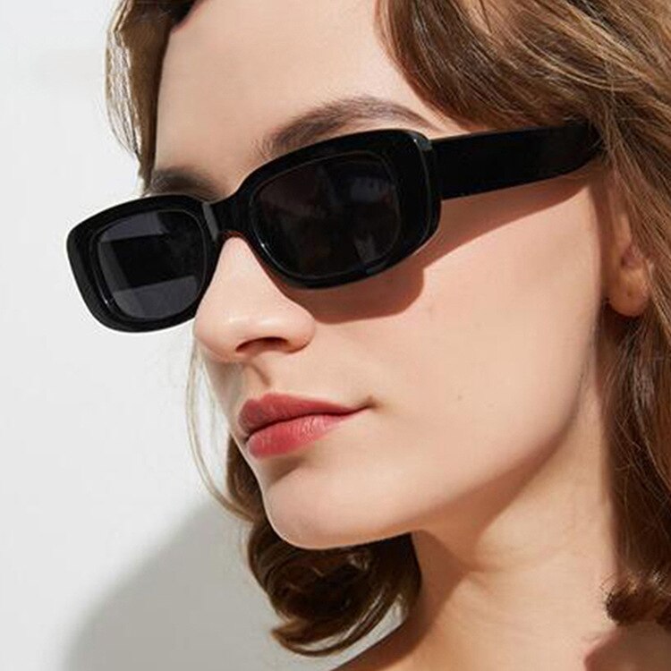 Women's Trendy Square Sunglasses Olive Green Fashion Eyewear