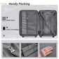 Expandable 2 Piece Spinner Luggage Set TSA Lock
