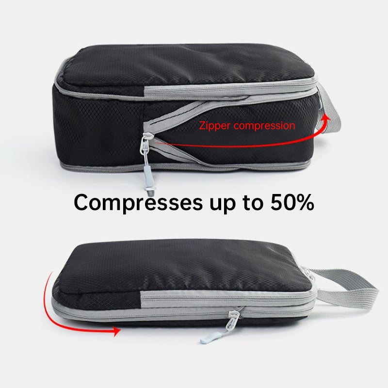 Ultralight Expandable Travel Compression Packing Cubes Organizer Set