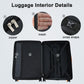 24 Inch Expandable Green Hardshell Spinner TSA Suitcase
