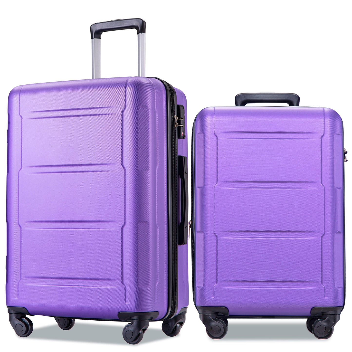 Expandable 2 Piece Spinner Luggage Set TSA Lock
