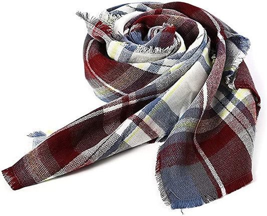 Women's Grey Brown Fashion Scarf Soft Lightweight Wrap