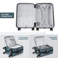 20 Inch Front Open Carry On USB Suitcase