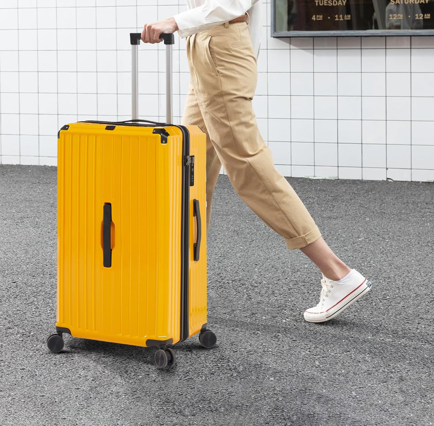 4 Piece PC ABS Luggage Set TSA Lock