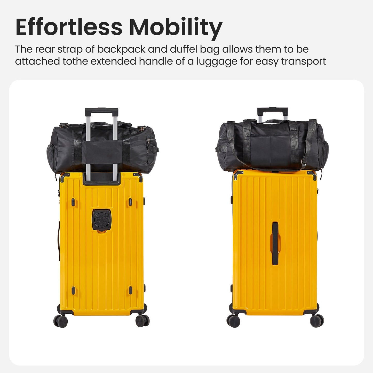 4 Piece PC ABS Luggage Set TSA Lock